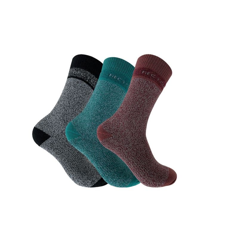 Pack Calcetines HW Winter Outdoor Mujer (3 Unidades) Negro TALLA UNICA