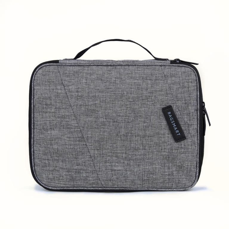 Organizador Electronico Glendale Doble Capa de Viaje Gris