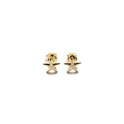 Aros Estrella De Mar Enchapado Oro 18K Dorado TALLA UNICA