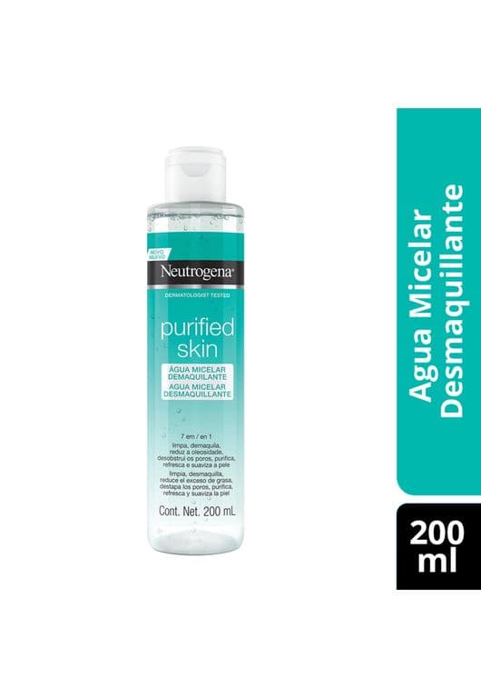Agua micelar NEUTROGENA PURIFIED SKIN 7 en 1 x 200 ml.