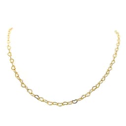 Cadena Corazones Finos Enchapados Oro 18K Dorado TALLA UNICA