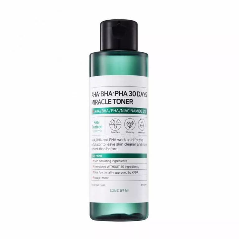 Tonico exfoliante anti acne AHA BHA PHA 30 days miracle toner