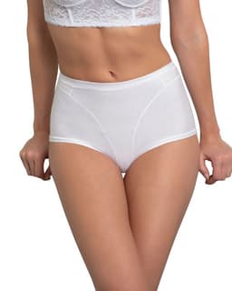 Calzon Clasico de Tiro Alto con Control de Abdomen 01214 Blanco M
