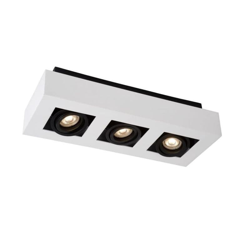 LAMPARA DE TECHO DIRECCIONAL XIRAX BLANCO LED 3xGU10 - Blanco