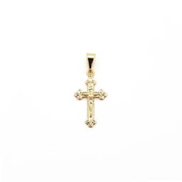 Colgante Cruz Cristo Enchapado Oro 18K Dorado TALLA UNICA