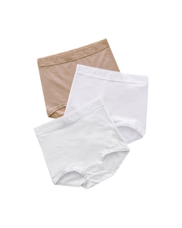 Calzones Pack X3 Clasicos Ajuste y Cubrimiento Total 207X3 Beige L