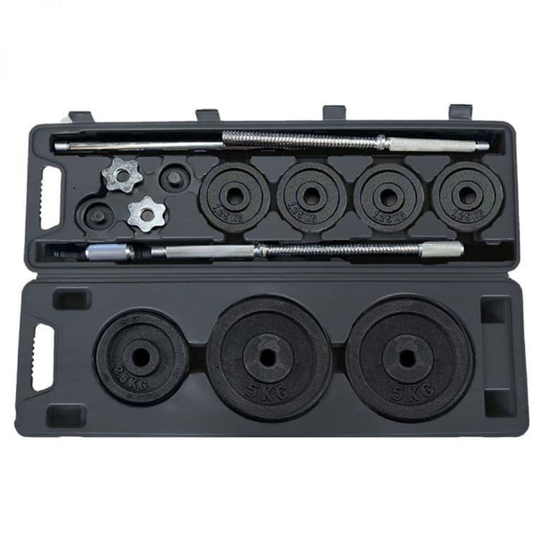 SET MANCUERNAS  BARRA 30 KG PRO