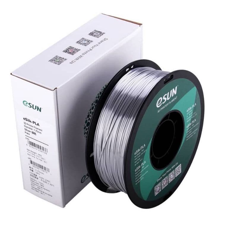 Filamento 3D Pla Seda 1.75MM Silver - Filamentos
