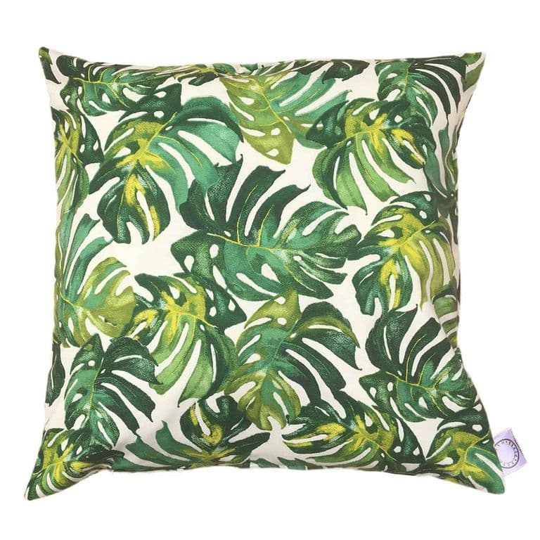 FUNDA COJIN DECORATIVO DISENO PLANTAS VERDES 50X50.