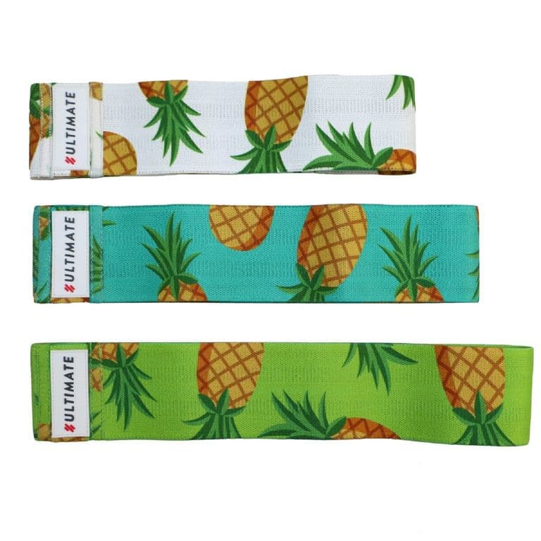 PACK 3 HIP LOOP PINEAPPLE  BANDA ELASTICA GLUTE LIMITED EDITION