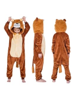 Pijama Polar Leon Nino Cafe 4