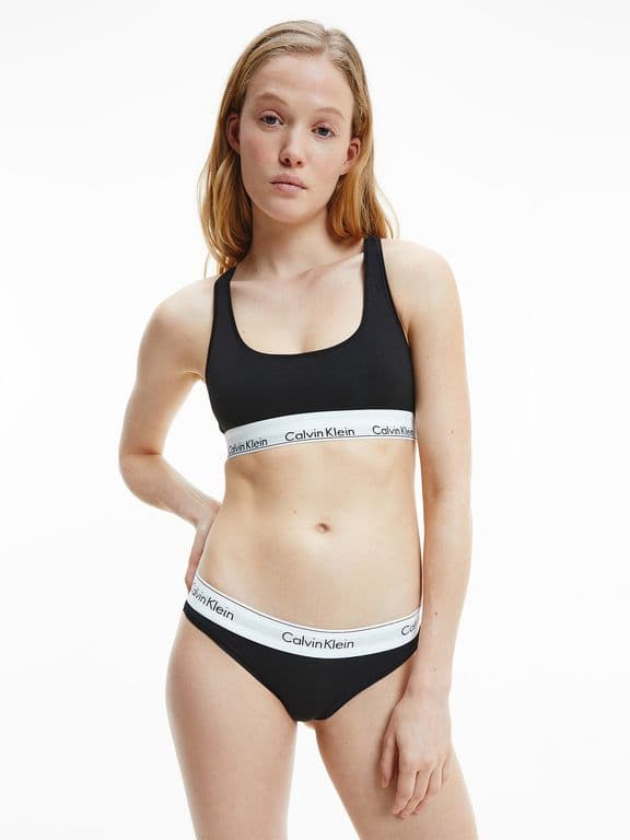 Bralette Modern Cotton Negro Negro M