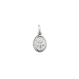 Colgante Medalla Divino Nino Mini 7mm Plata Fina 925 Plateado TALLA UNICA