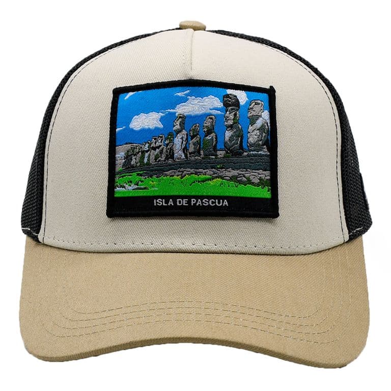 Gorro Postales Chilenos-Rapa Nui Beige TALLA UNICA