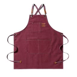 Delantal Pechera Unisex Multiuso Hogar Trabajo Parrilla - Rojo