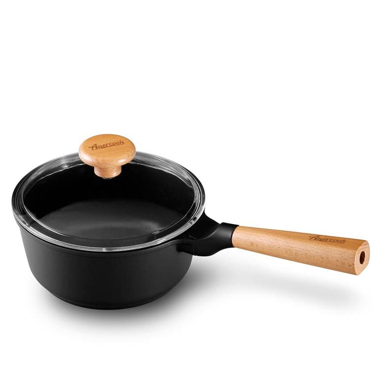 Olla con Tapa de Vidrio Templado Natur 20 cms