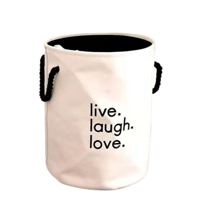 Cesta Canasto De Ropa Sucia 62 Litros Plegable - Blanco