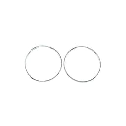 Aros Argolla 45mm Plata Fina 925 Plateado TALLA UNICA