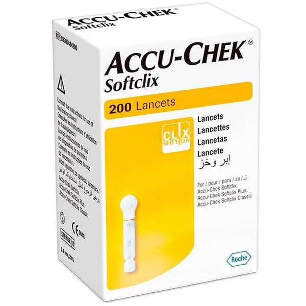 Lancetas Accu-Chek Softclix 200 unidades (Instant y Guide Me)