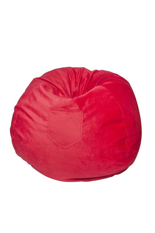 Pouf Pera Infantil Fucsia Felpa 60x50x50 cm Maxima Design
