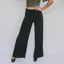 Palazzo Lycra Negro Negro L