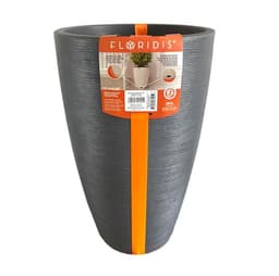 MACETERO GRAFITO AMSTERDAM 65 CM ALTO CON PLATO