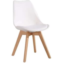 Silla Eames Acolchada Blanca