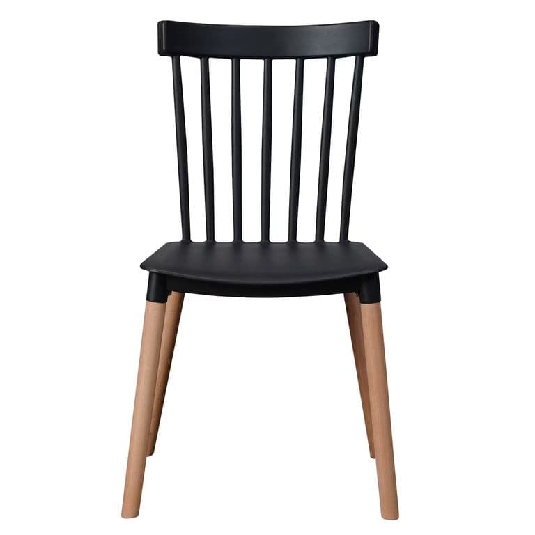 Silla Windsor para Comedor o Terraza Negra