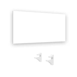 Repisa Flotante 60x25cm MDP + 2 soportes Blanco KPB60x25x1,5UV