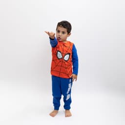 Pijama Disfraz Nino Spiderman Traje Torso Azul Azul 1