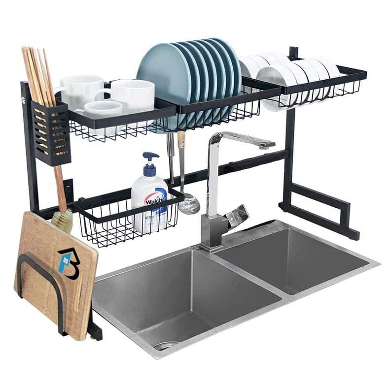 Escurridor De Platos Secado Multiuso Acero Inoxidable 85cm