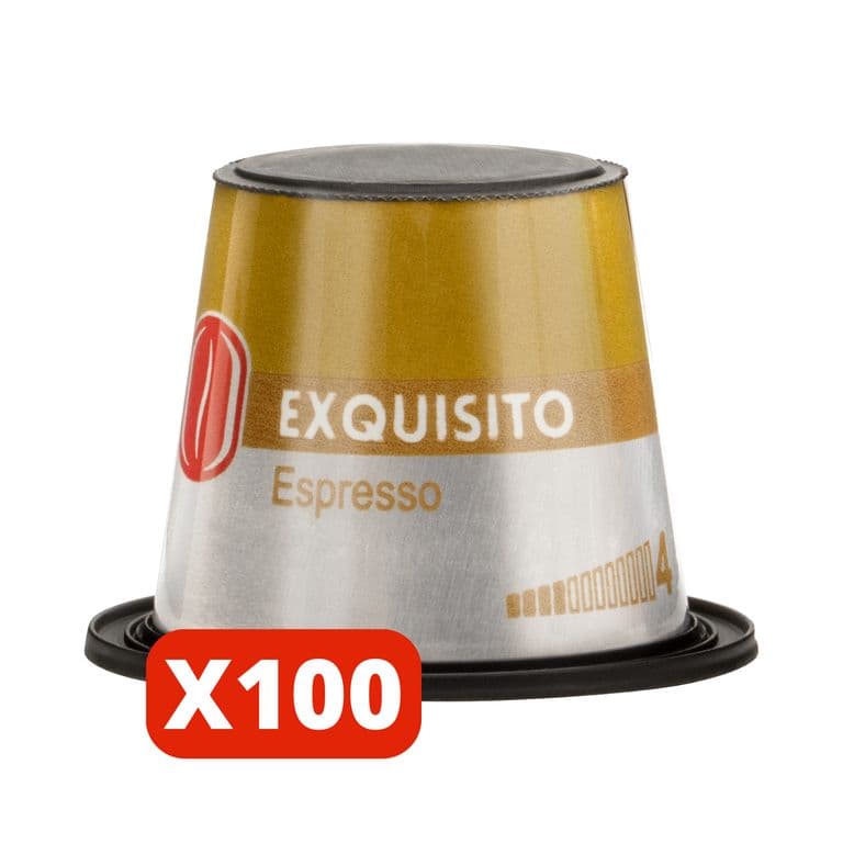 Cafe Exquisito Espresso 100 capsulas Nespresso compatibles