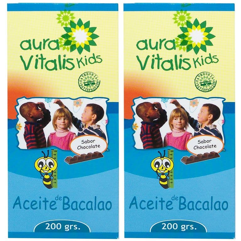 2 X KIDS JBE. ACEITE HIGADO BACALAO - CHOCOLATE 200 GR