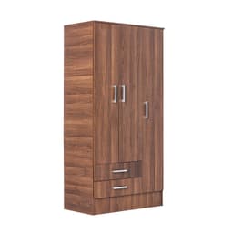 Closet 3 Puertas 2 Cajones Nogal