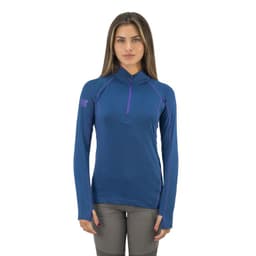 Polera Dry Fit HW SPX Manga Larga Mujer Deep Blue Azul XS