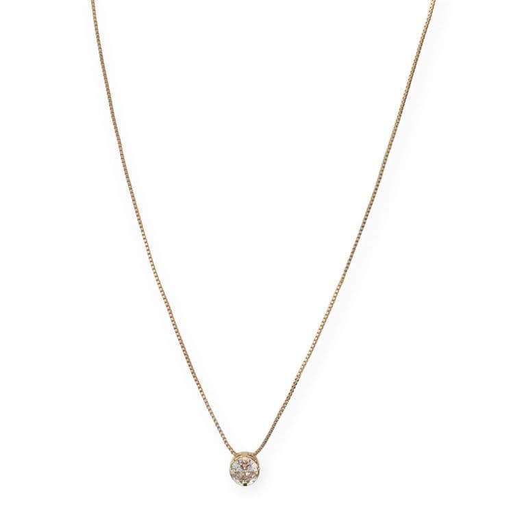 Collar Punto de Luz 7mm Enchapado Oro 18K Dorado TALLA UNICA
