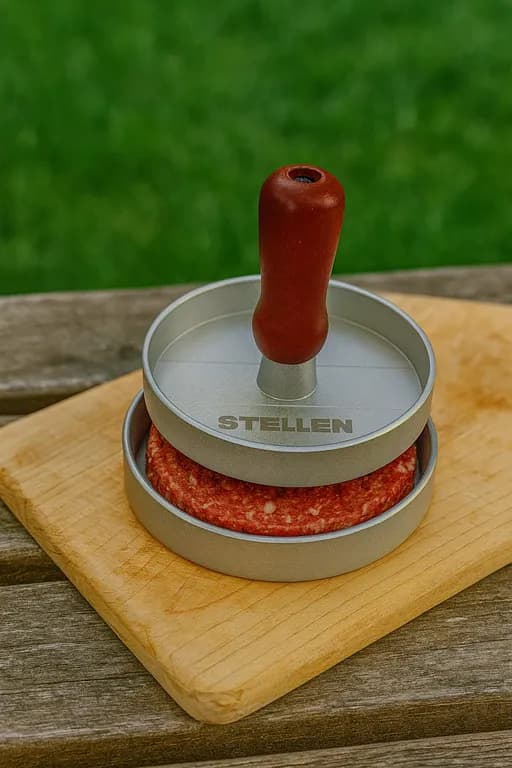 Prensa Para Hamburguesas Molde Antiadherente Parrilla Stelle
