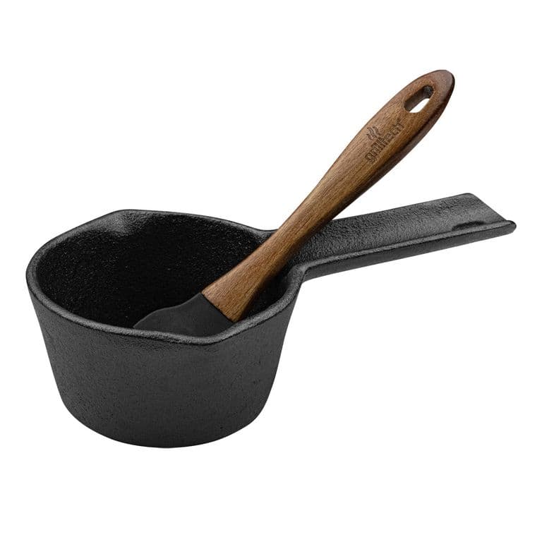 Olla para Salsa de Fierro Fundido con Brocha