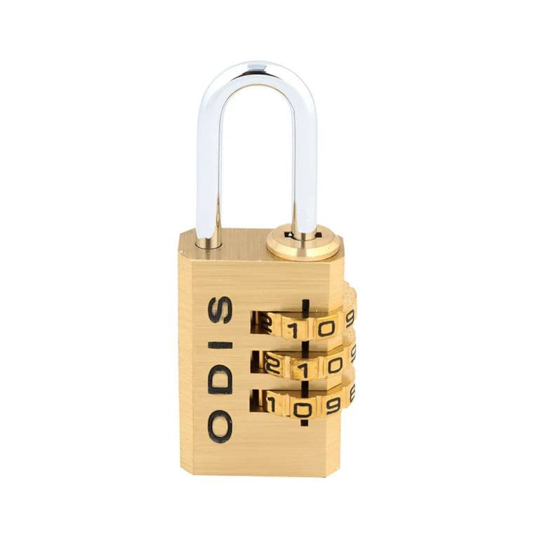 Candado con clave 21mm 3 Diales Maleta Casillero