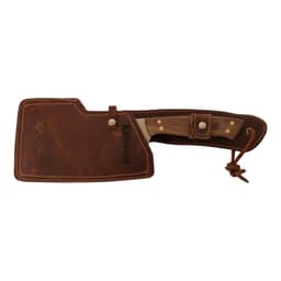 MACHETE 8" PARRILLERO RINIHUE CON FUNDA DE CUERO CAFE