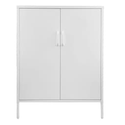 Gabinete Metalico 2 Puertas con repisas color Blanco