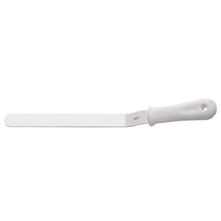 ESPATULA CURVA 30 cm MANGO BLANCO