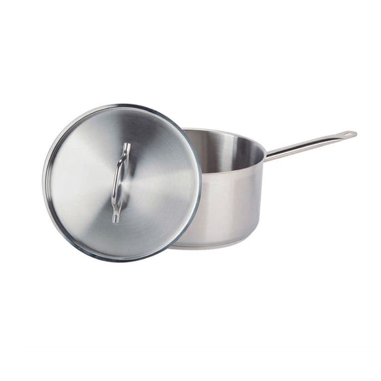 CAZO ALTO ACERO. INOX C/TAPA Y FONDO DIFUSOR 13 lts IMAHE.
