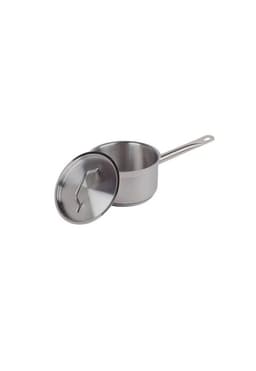 CAZO BAJO ACERO INOX C/TAPA Y FONDO DIFUSOR 1 lt IMAHE