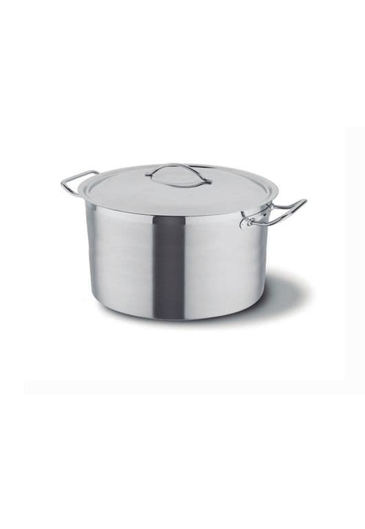 OLLA C/TAPA ACERO INOX FONDO DIFUSOR 44 lt IMAHE.