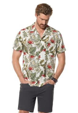 Camisa Estampada Michigan Fj Beige Beige S