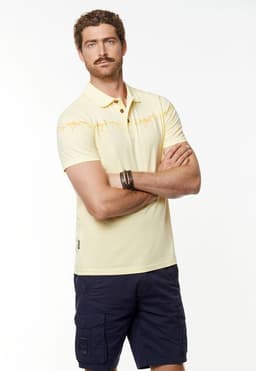 Polera Polo Wisconsin Amarillo Amarillo S