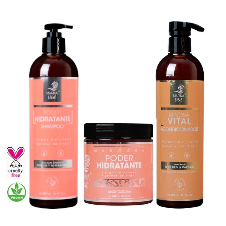 Shampoo Mascara Acondicionador Poder Hidratante