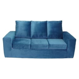 SOFA FELPA 3 CUERPOS CARRE AZUL PETROLEO