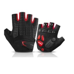 Guantes Con Gel Mtb Ruta Sin Dedos Bicicleta Rojo S